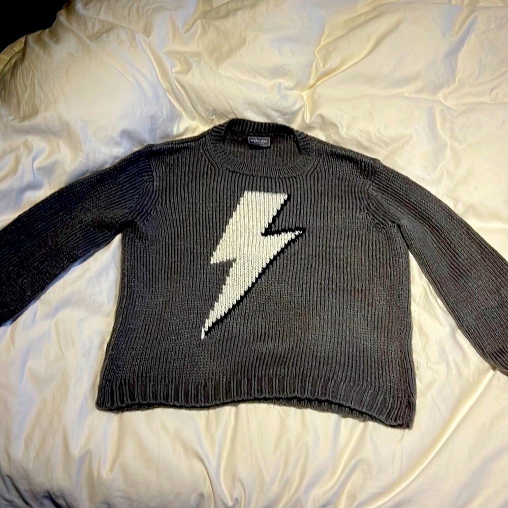 Soft gray sweater